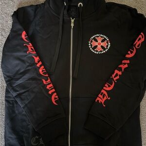 Chrome Hearts Black Shirt Jacket with Multicolor Logo